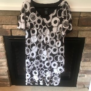 Dress Brown and white. Dressy 20w